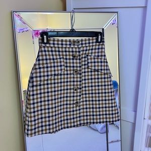 H&M Plaid Skirt